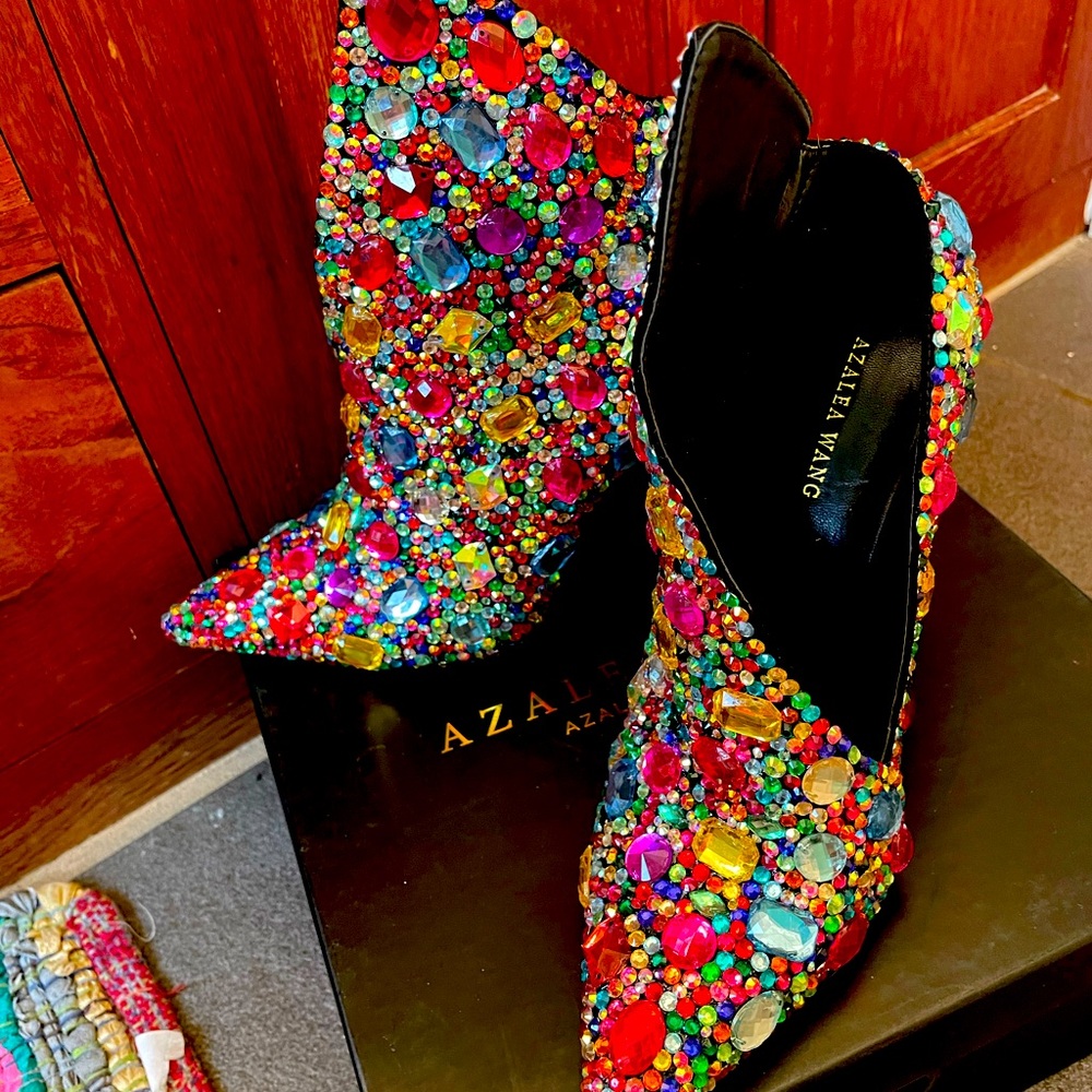 New in the box, Azalea Wang, Ida, jeweled shoes